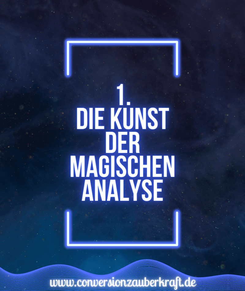Die Kunst der magischen Analyse Die Kunst der magischen Analyse